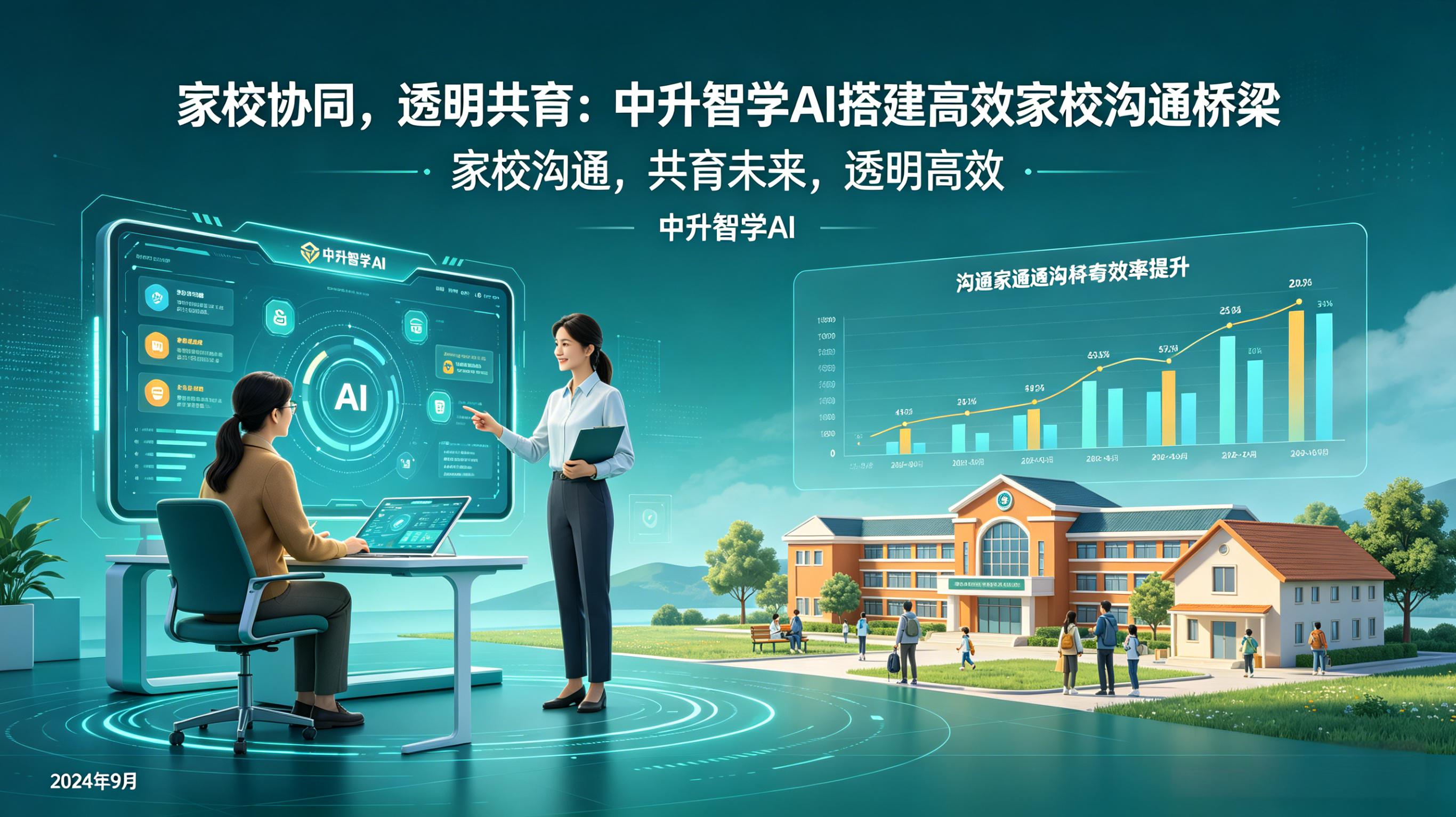 家校协同，透明共育：中升智学 AI 搭建高效家校沟通桥梁
