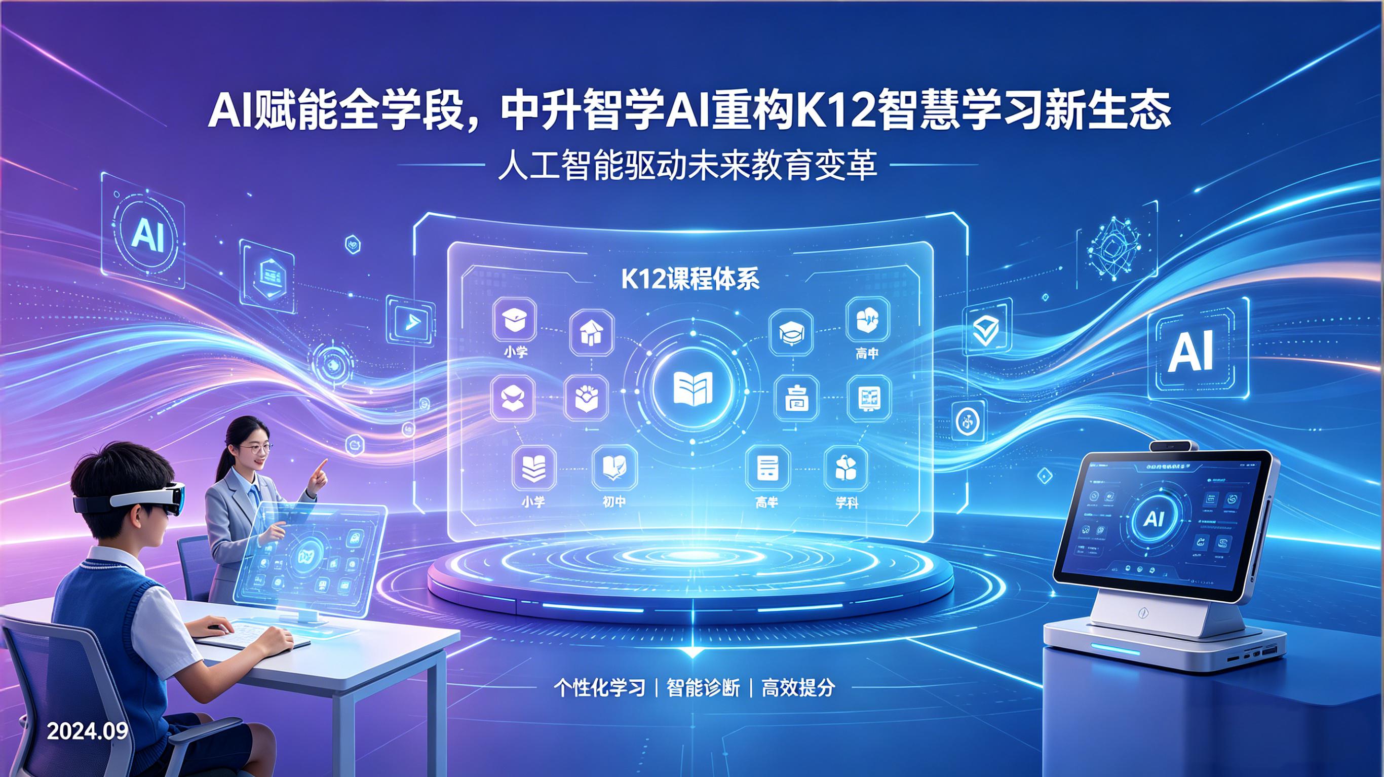 AI 赋能全学段，中升智学 AI 重构 K12 智慧学习新生态