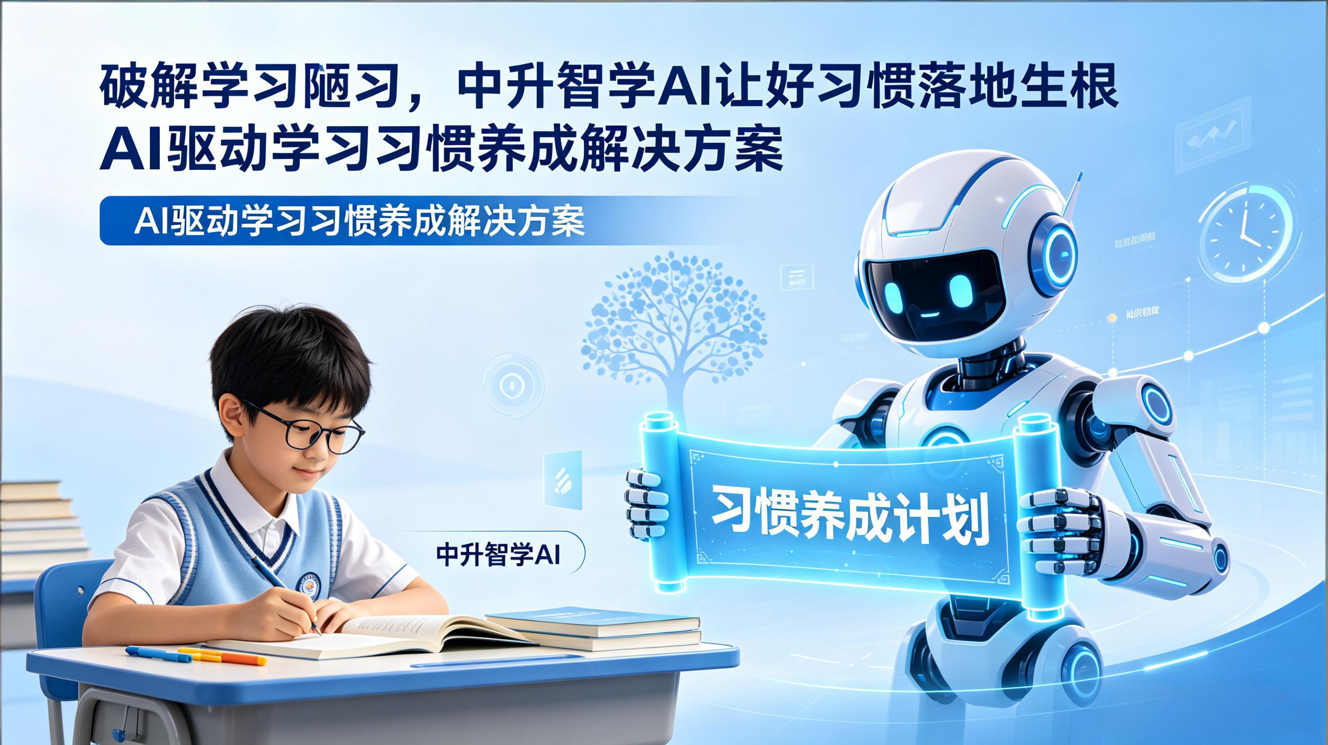 破解学习陋习，中升智学 AI 让好习惯落地生根